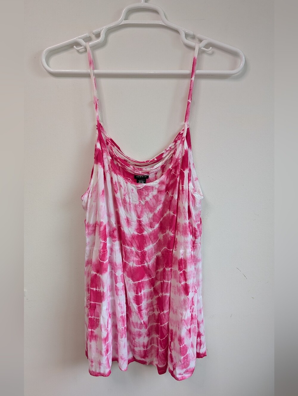 torrid Pink and White Tie-Dye Tank Top